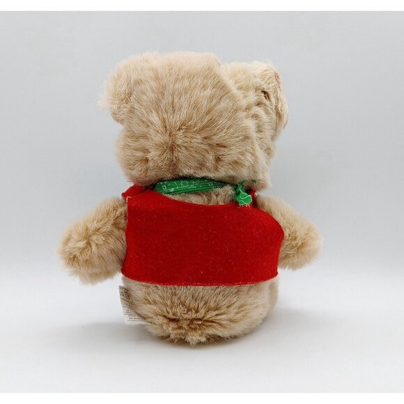 Dan Dee Storybook Original Vintage Teddy Bear w/Vest & Scarf Plush 10” Toy - Picture 3 of 4